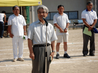 開会式 来賓祝辞 教育長(日野育治)