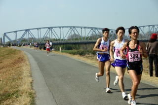 吉野川市鴨島運動場 上堤防